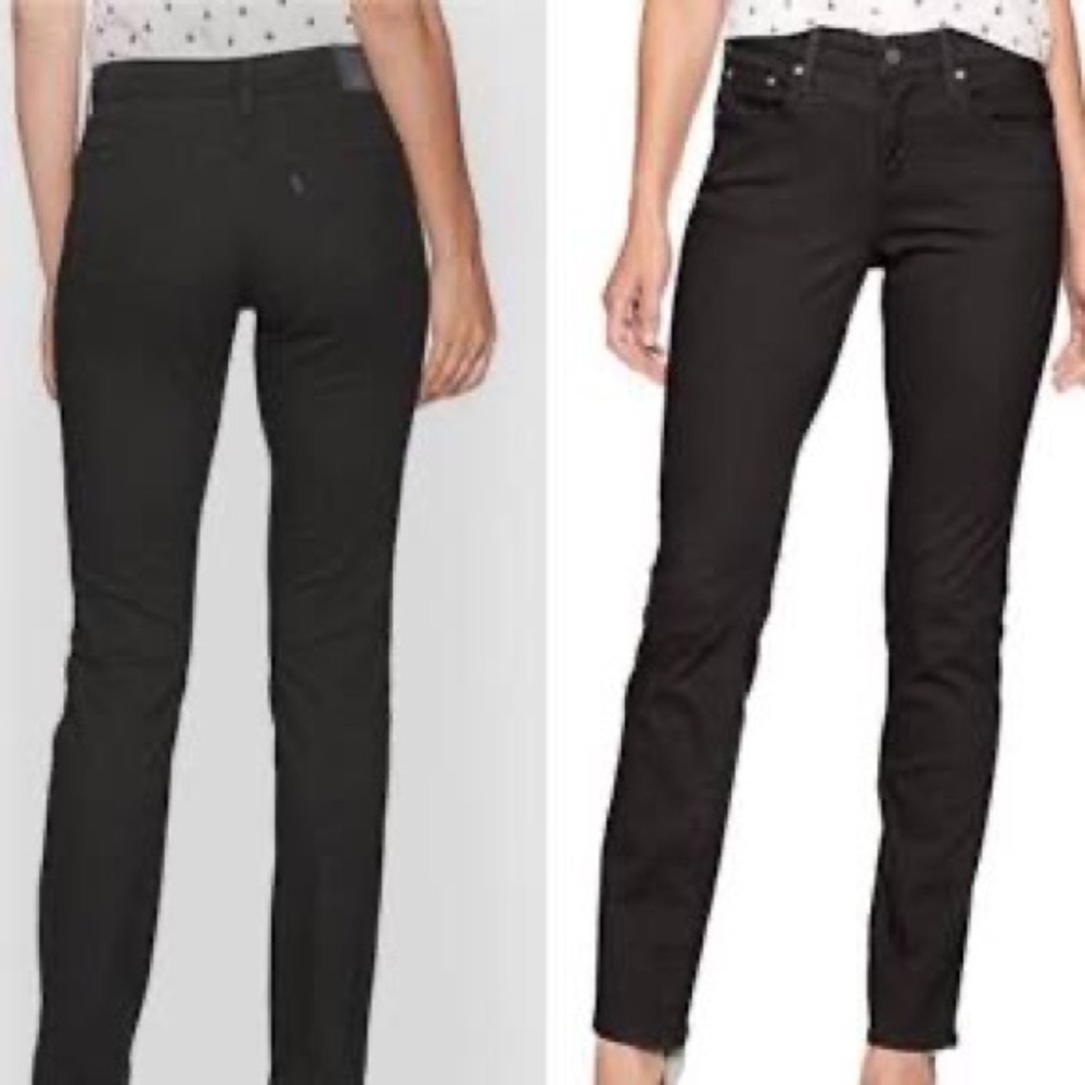 Levi’s 505 Black Straight Leg Jeans size 8